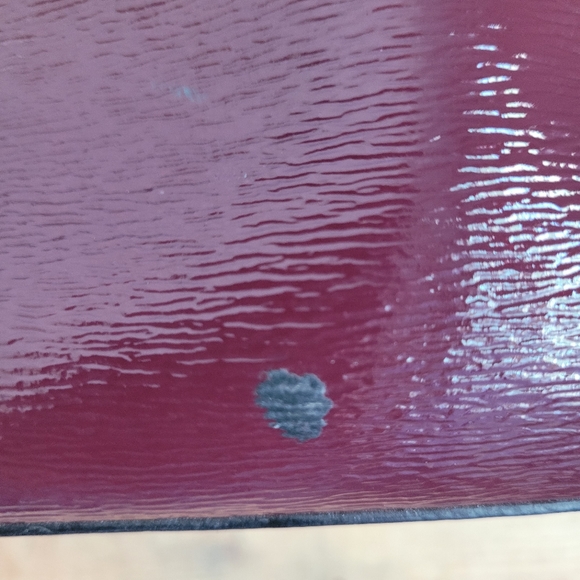 Patent Berry Plum Leather Satchel - Picture 10 of 10